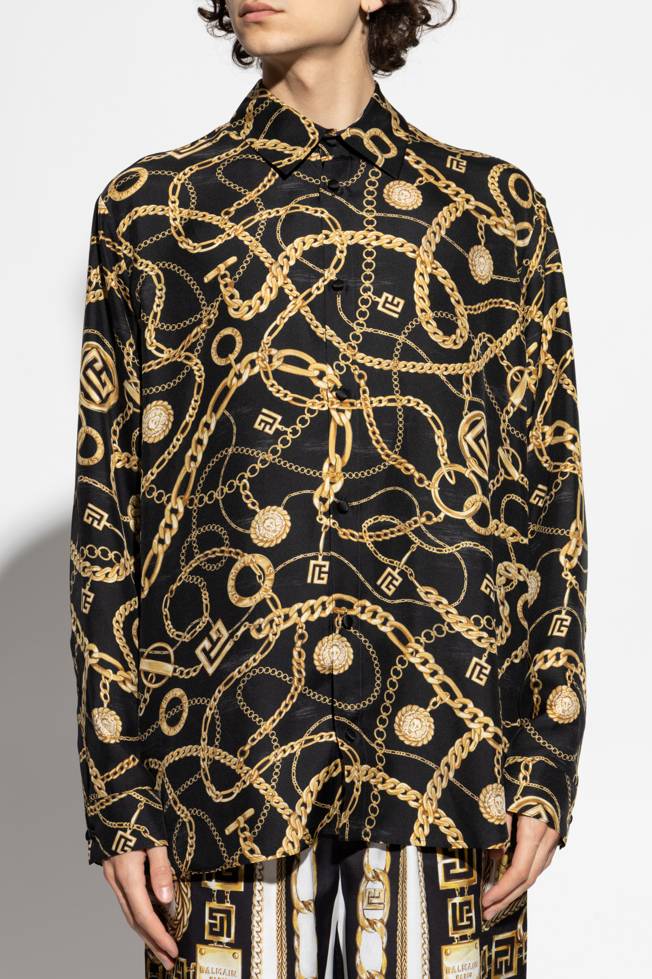 Tシャツ・カットソー BALLY FW23 Printed silk shirt (L5BA773FWSH00F IT000) Printed silk shirt – G&B